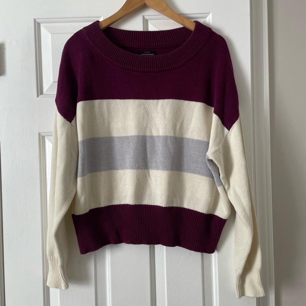 Lucky Brand Striped Sweater 0058
